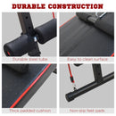 Black Adjustable Sit Up Bench with Thigh Support for Home Gym