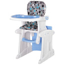Blue 3-in-1 Convertible Baby High Chair