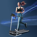 Portable Electric Treadmill, 500W, Black/Grey