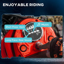 Red Electric Motorbike with Twist Grip Throttle and Music - 16km/h Max Speed