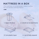 White Pocket Sprung Double Mattress with Breathable Foam - 190x137x22.5cm