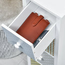 4-Drawer White Storage Chest for Bedroom and Bathroom