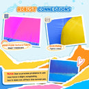 5-in-1 Multicoloured Bouncy Castle Set with Blower - Ages 3-8