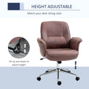 Red Swivel Office Desk Chair with Armrest and Wheels