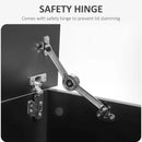 Black Wooden Storage Box Chest with Lid - 100 x 40 x 40 cm