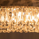 Silver Crystal Pendant Chandelier for Home Decor