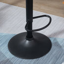 Dark Grey Adjustable Swivel Barstools Set of 2