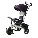 Purple Kids Sun Canopy Tricycle Stroller with Handle