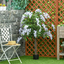 Realistic Purple Wisteria Flower Tree in Pot - Indoor/Outdoor Decor, 110cm