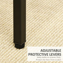 Industrial Black Bar Table Set with 4 Stools for Dining Room