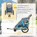 Blue Dog Bike Trailer with Safety Features