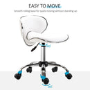 White Adjustable Swivel Salon Chair for Spa and Technician