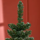 5.5FT Snow-Dipped Green Christmas Pencil Tree with Foldable Stand