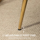 Modern Cream Velvet Loveseat Sofa with Petal Backrest