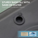 Adjustable Kids Basketball Hoop Set with Wheels - Blue