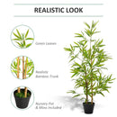 Green Artificial Bamboo Trees Set - Indoor/Outdoor Decor
