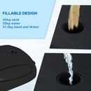 Adjustable Freestanding Basketball Hoop - Black, 167-228cm