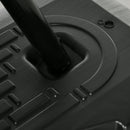 Adjustable Basketball Hoop Stand with Sturdy Backboard, Portable Wheels - Black