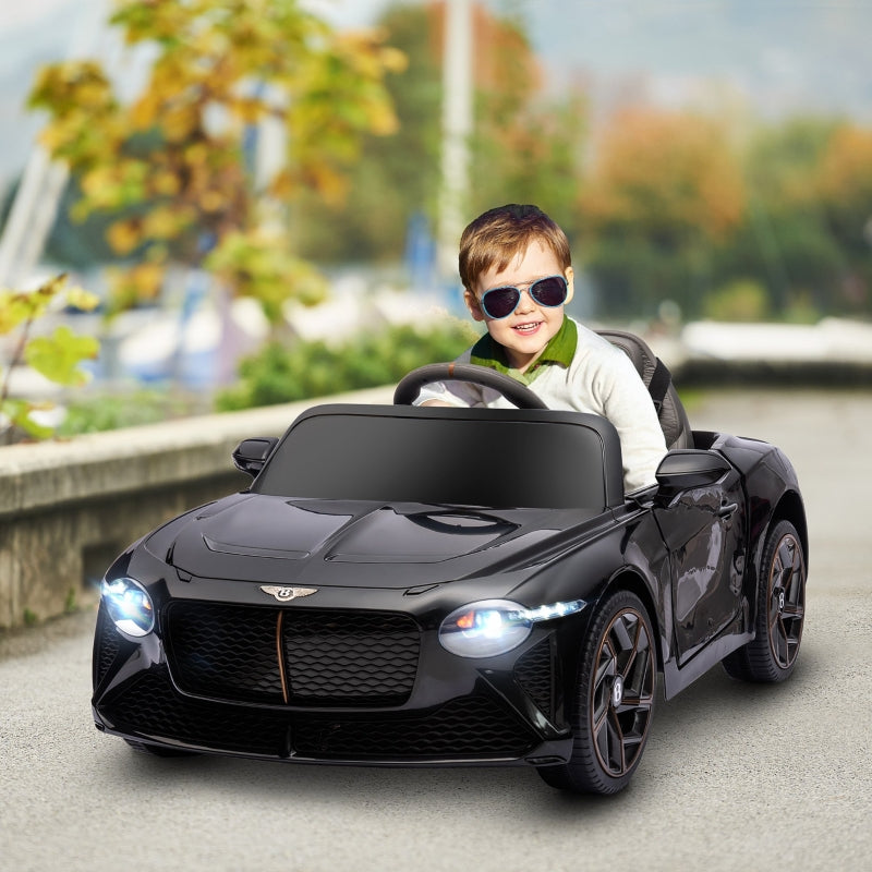 Black Licensed 12V Kids Electric Car with Remote Control