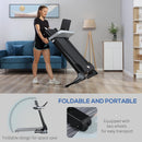 Black Folding Home Treadmill with LCD Display