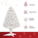 White Fibre Optic Tabletop Christmas Tree - 2.5FT