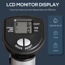 Silver and Black Adjustable Twist Stepper with LCD Screen