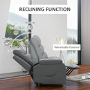 Grey Electric Power Lift Recliner Chair with Massage for Elderly
