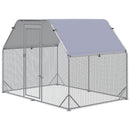 Large Outdoor Chicken Run with Roof, 4-6 Chickens, Hen House, Duck Pen - Green