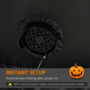 9FT Inflatable Halloween Pumpkin Ghost with LED Lights - Outdoor Party Decor