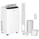 14,000 BTU Portable Air Conditioner with LED Screen - White