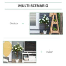 White Rose Artificial Plant in Pot - Indoor Outdoor Home Decor, 90cm