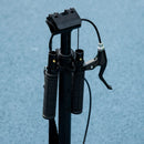 Foldable Kick Scooter for Teens - Black, Adjustable Handlebar, Dual Brake System