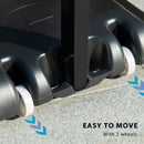 Adjustable Basketball Hoop Stand with Sturdy Backboard - Blue