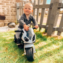 Black Electric Kids Ride-On Motorbike with Headlights and Music, 6V