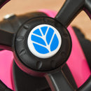 Pink Toddler Ride-On Tractor & Walker for Ages 1-3