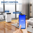 Portable 14,000 BTU Air Conditioner - WiFi Smart Home, Dehumidifier, Fan, 24H Timer - White