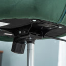 Green Velvet Swivel Vanity Chair with Adjustable Height