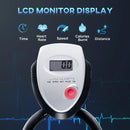 Yellow Upright Exercise Bike with 10KG Flywheel & LCD Monitor