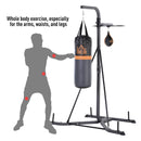 Black Freestanding Boxing & Speed Ball Station