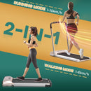 Compact Electric Treadmill with Safety Features and LCD Monitor - Black