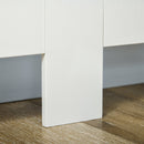 White Slatted Radiator Cover Cabinet with MDF Grill (172 x 19 x 81.5 cm)
