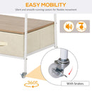 Black Entryway Coat Rack with Storage Drawers