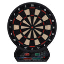 Electronic Hanging Dartboard Set - LED Score Display - 27 Games - 202 Variations - 12 Soft Tip Darts - Black