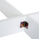 Oak and White Folding Desk - Space Saving Home Office Furniture