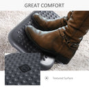 Adjustable Charcoal Grey Footrest for Home Office