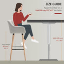 Beige Upholstered Bar Stools Set of 2 - Modern Metal Frame, Solid Wood Legs