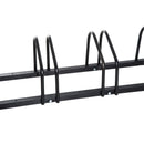 Black Bike Parking Rack - Wall or Floor Mount Bicycle Storage (4 Racks)