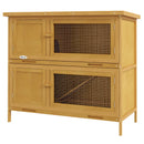 Yellow Double Decker Pet Cage with Sliding Tray, 100 x 47 x 91cm