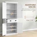 White Freestanding Kitchen Storage Cabinet