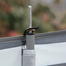 Portable Grey & White Camping Windbreak with Carry Bag - 540cm x 150cm